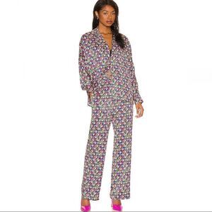 Revolve Tell Your Friends x Playboy Dolman Top And pant 100% silk.